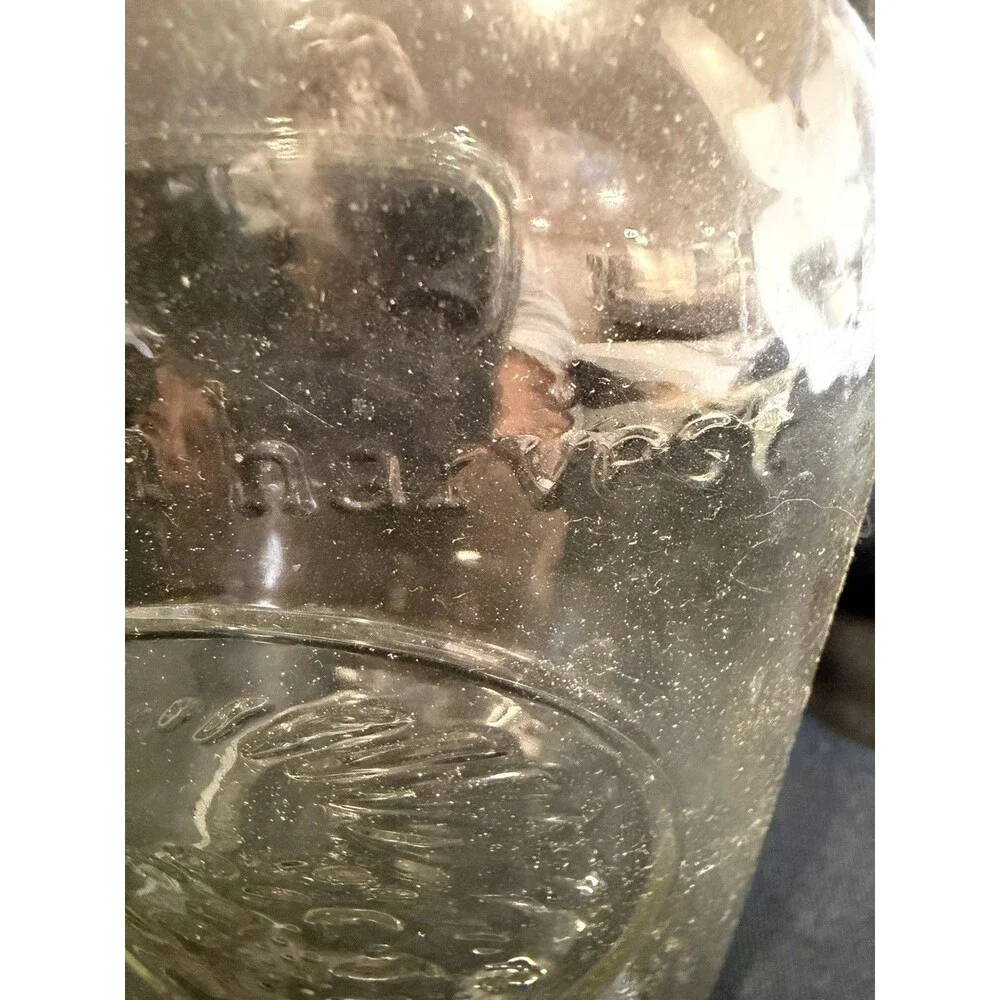 Vintage Golden Harvest Mason Jar 1 Quart Regular Mouth Fruit Jar Collectible